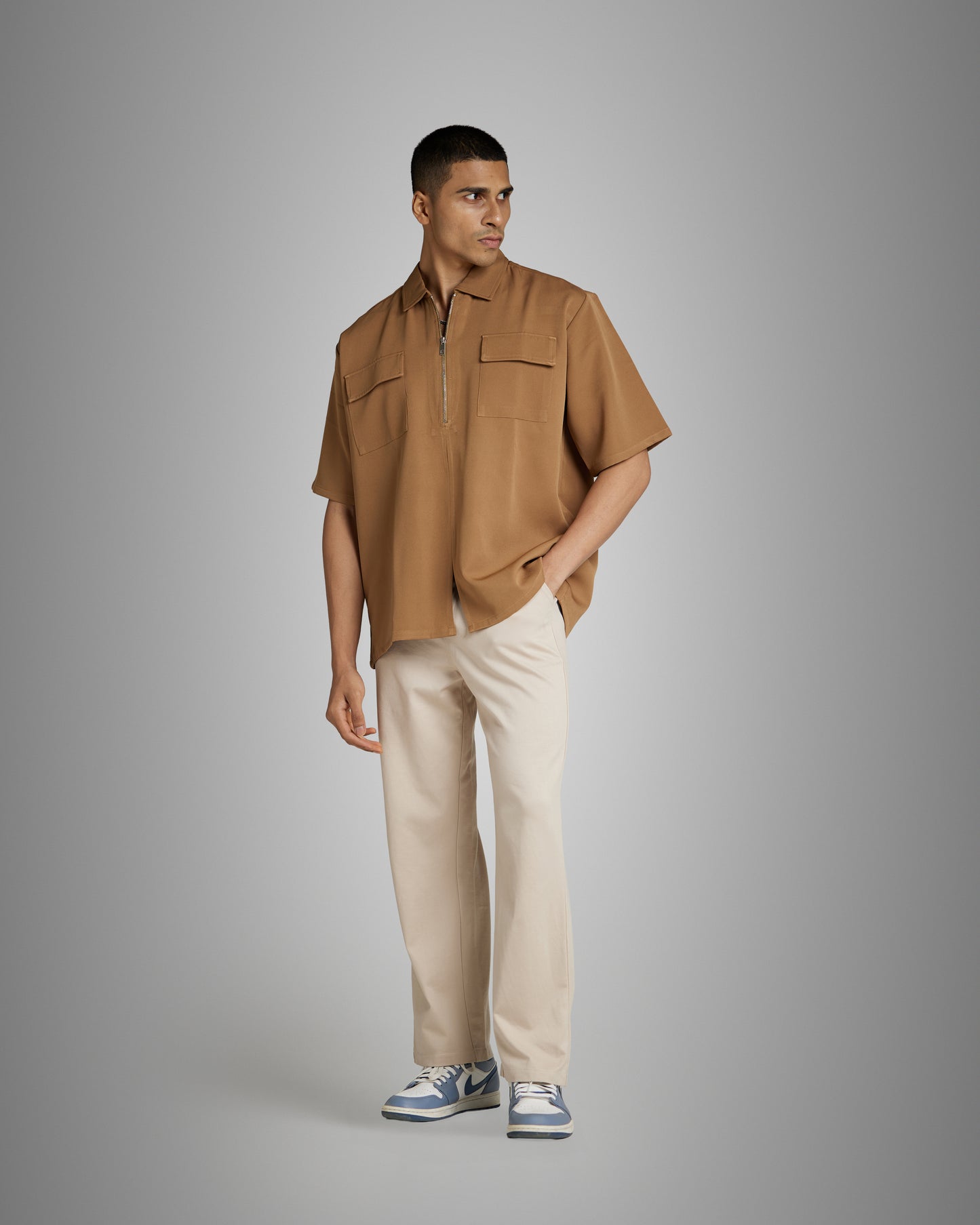 Khaki Double Pocket Shirt