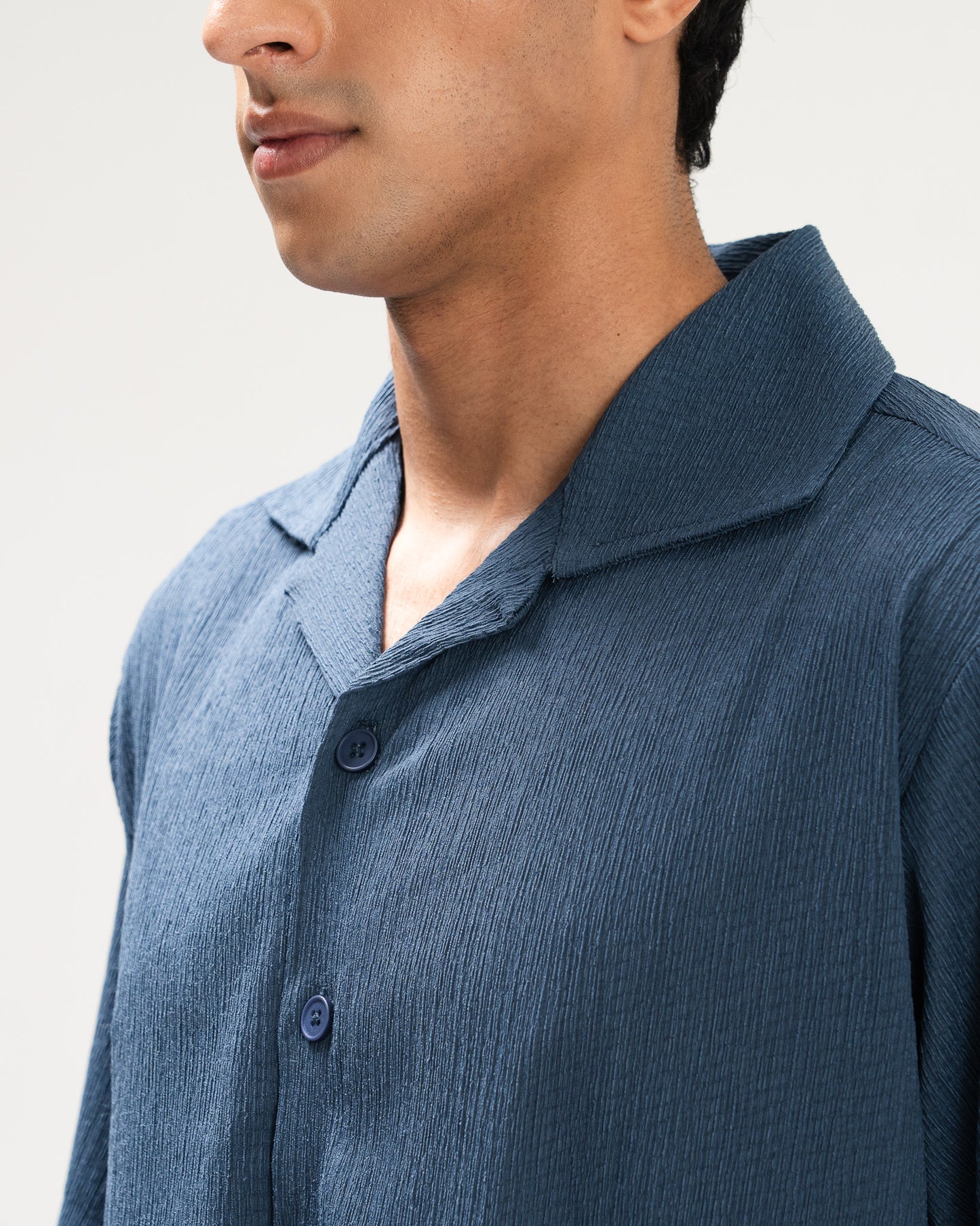 Light Blue Textured Shirt