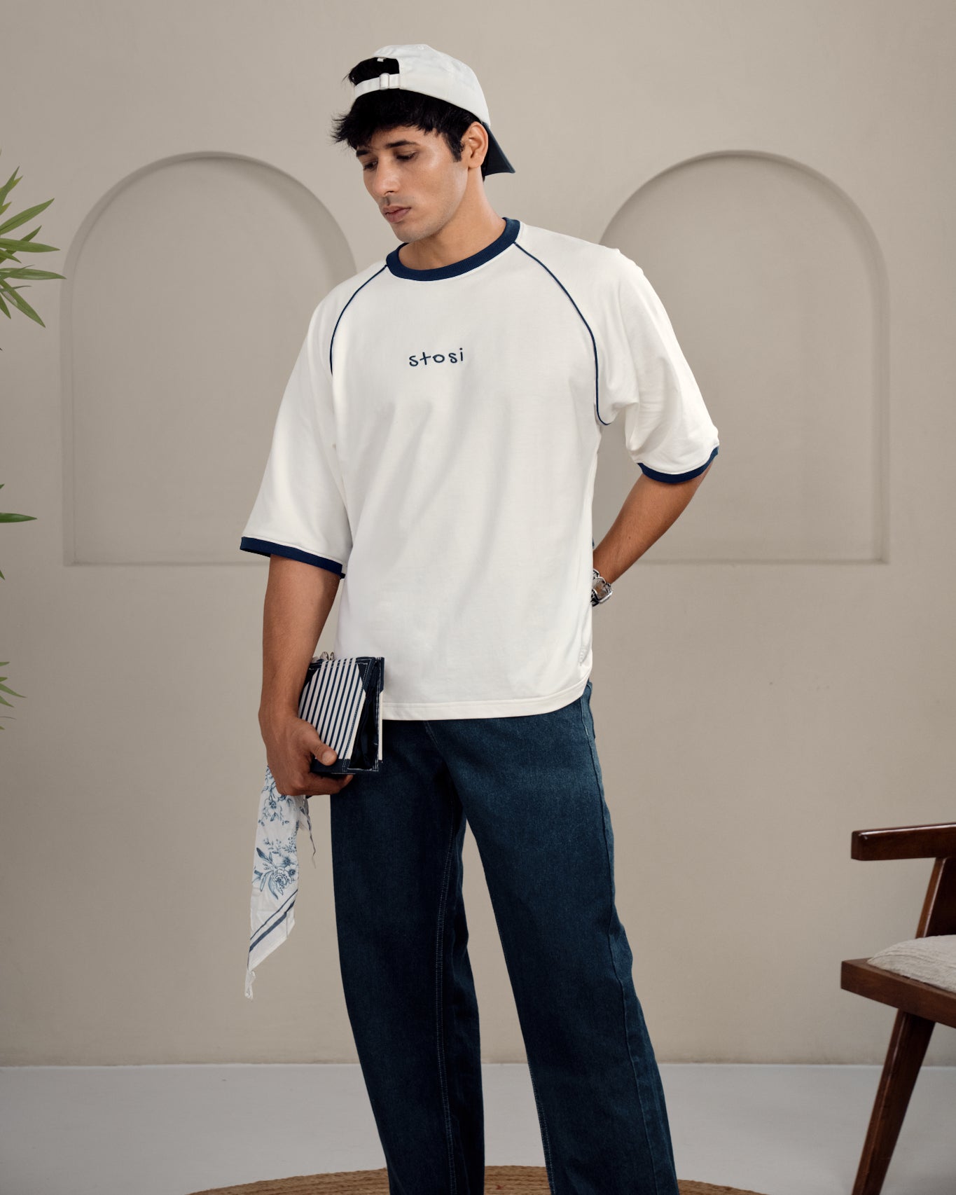 Navy Blue Raglan T-shirt