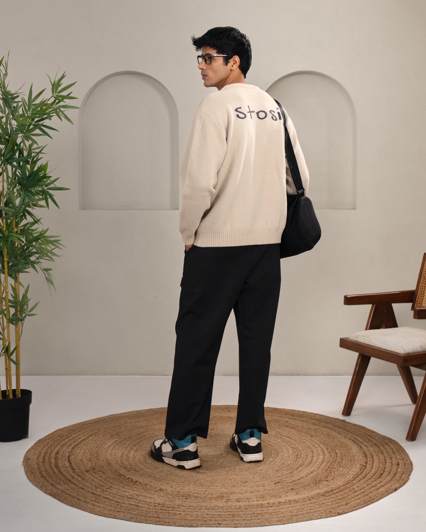 Black Pleated Trouser