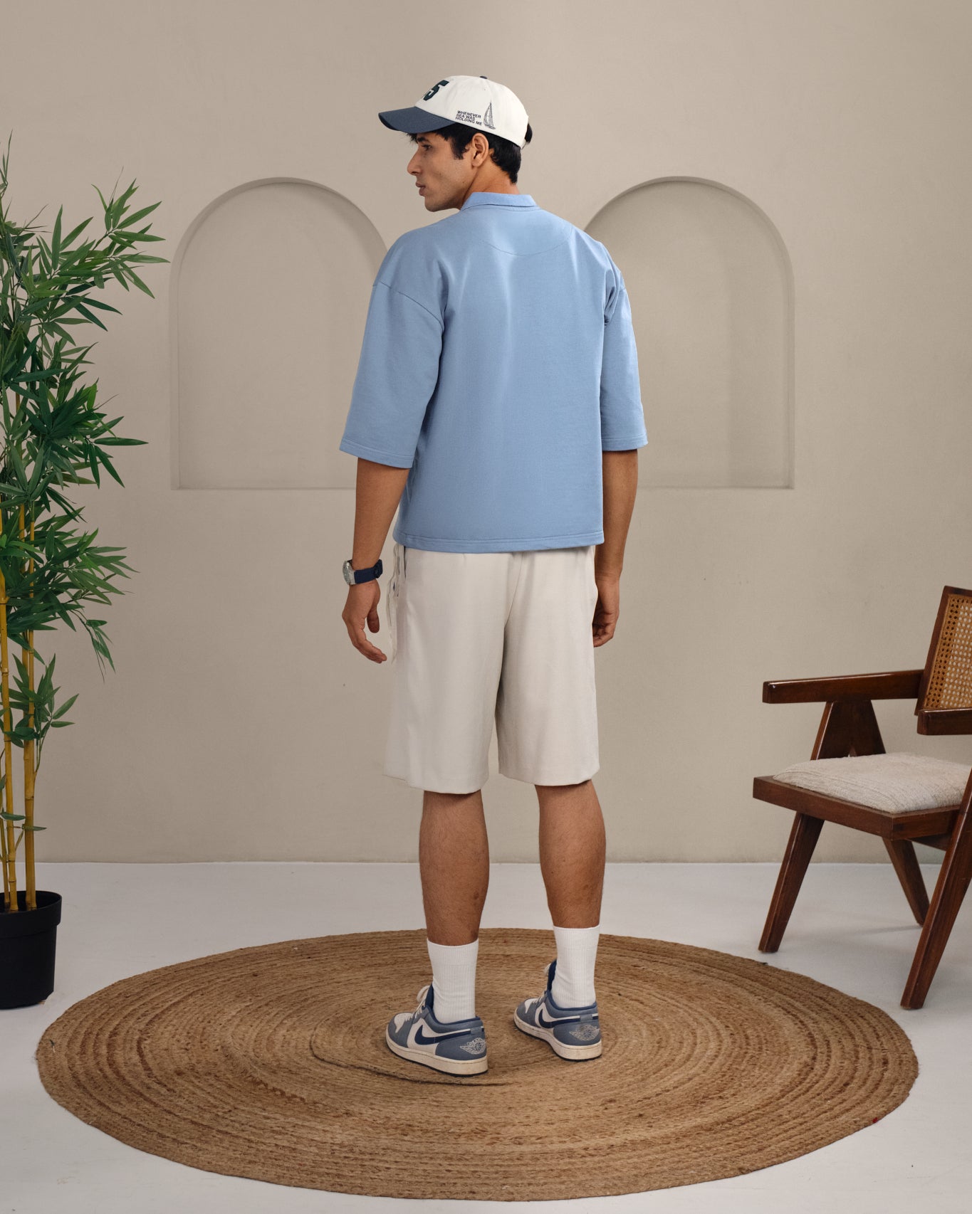 Sea Blue Oversized Polo