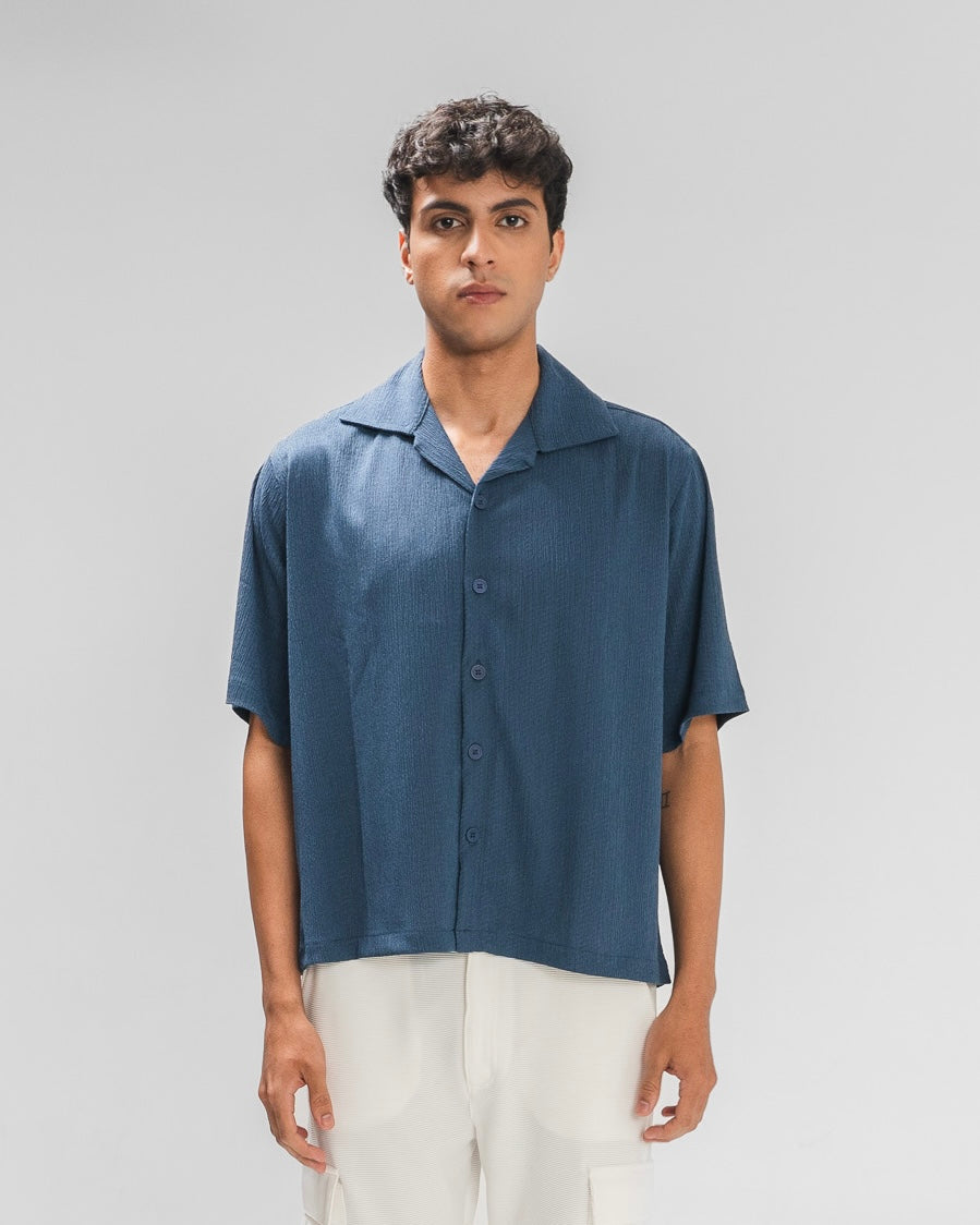 Light Blue Textured Shirt